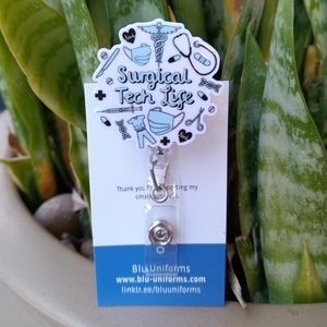 Surgical Tech badge reel holder
